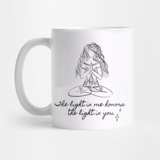 The Light in Me Honors the Light in You Mug